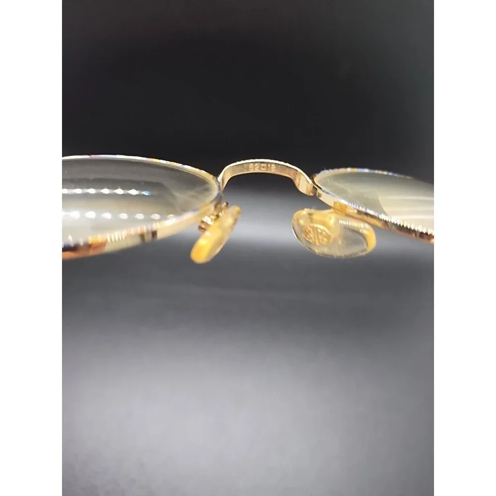 Luxottica LU2215 G676 Gold With Blue Orange Yellow Marble 52-18-135 Frames Only